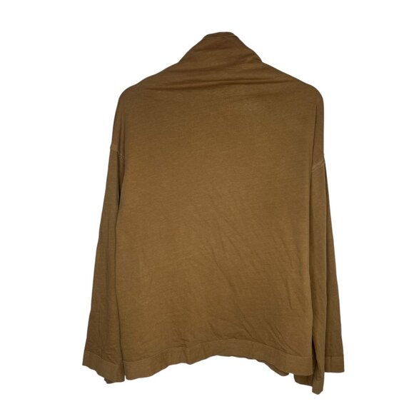 We the Free Womens Cotton Flare Sleeve‎ Shirt Brown Size Small Boho Oversized - Picture 2 of 10